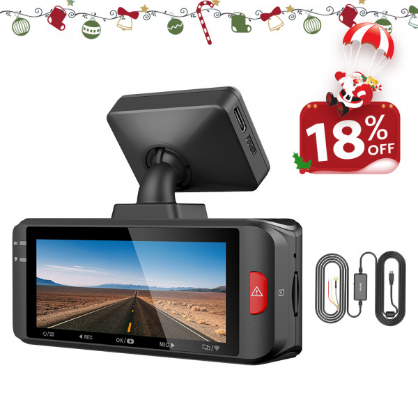 4K Dash Cam Car DVR Camera 2160P Car Video Recorder WIFI GPS Dashcam  Supercapacitor Dash Cam